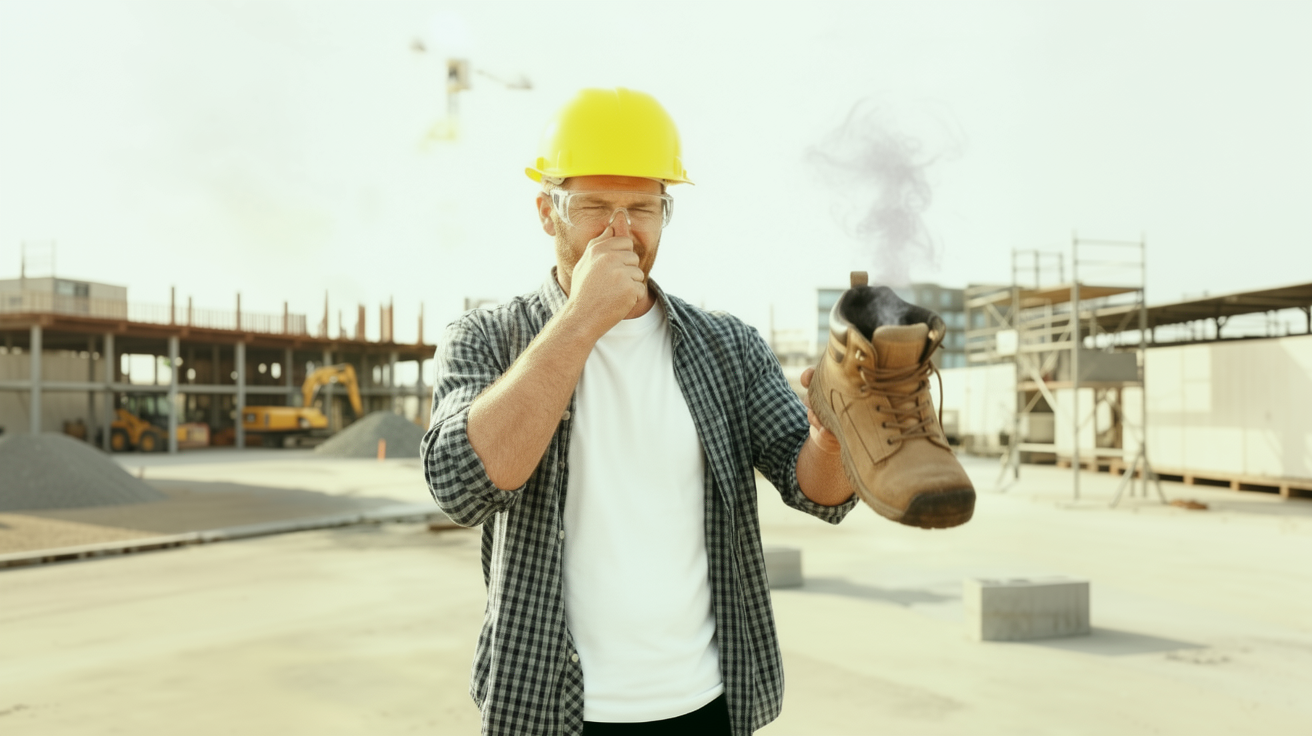 Chaussures de travail — prévenir la transpiration des pieds et les mauvaises odeurs.
