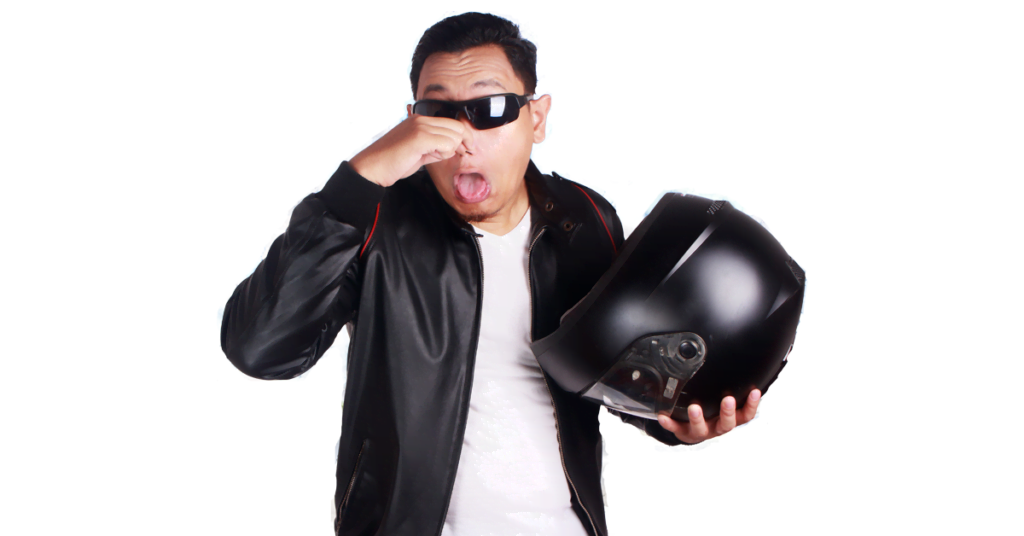 bottes de moto qui sentent mauvais